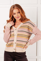 Effortless Elements Striped Cardigan Layers Ave Shops- Tilden Co.