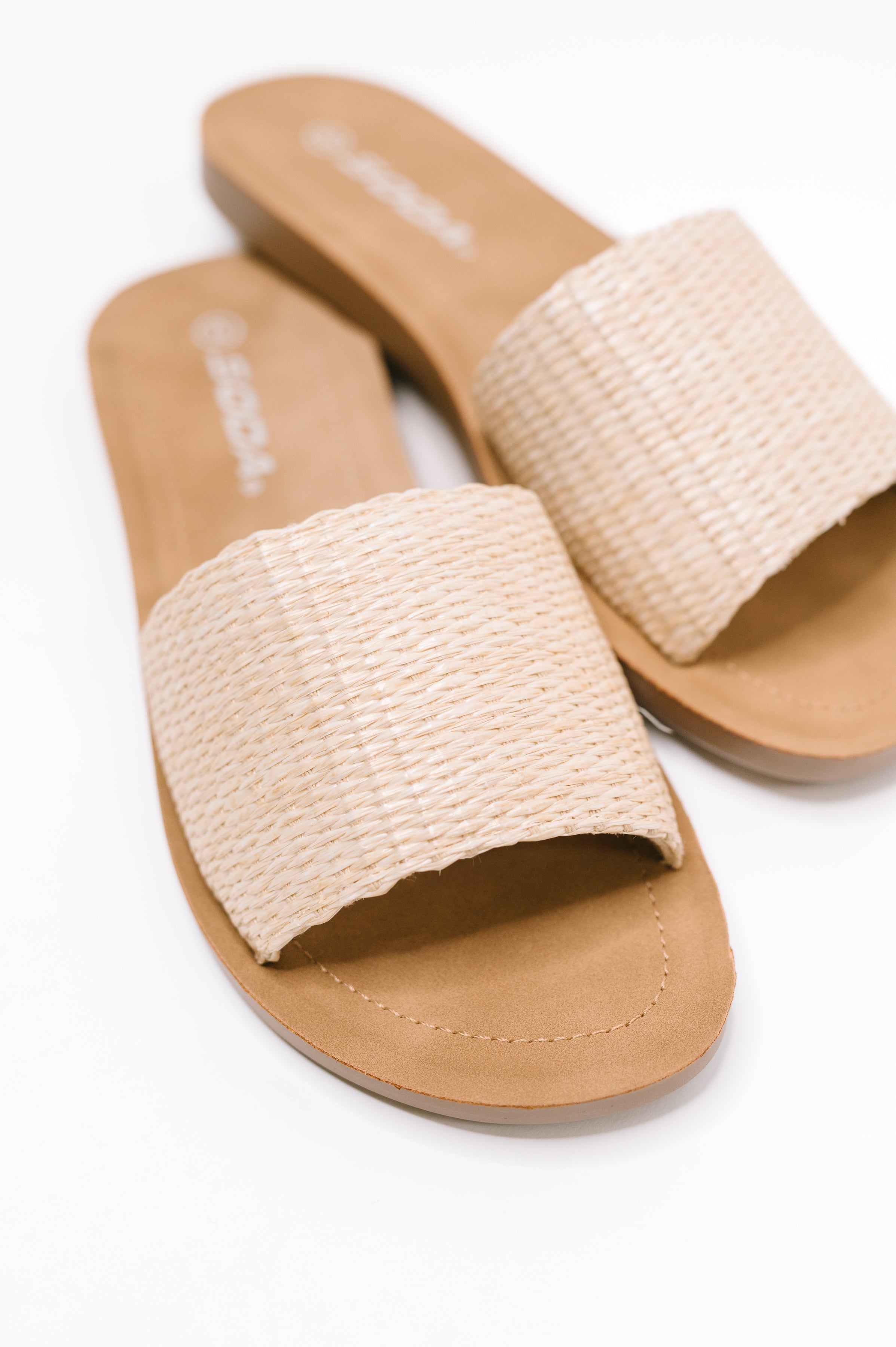 Efron Raffia Woven Slip On Sandal in Bone Womens Ave Shops- Tilden Co.