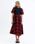 Elevate Dress XS / Red Plaid XS Red Plaid Dresses Downeast- Tilden Co.
