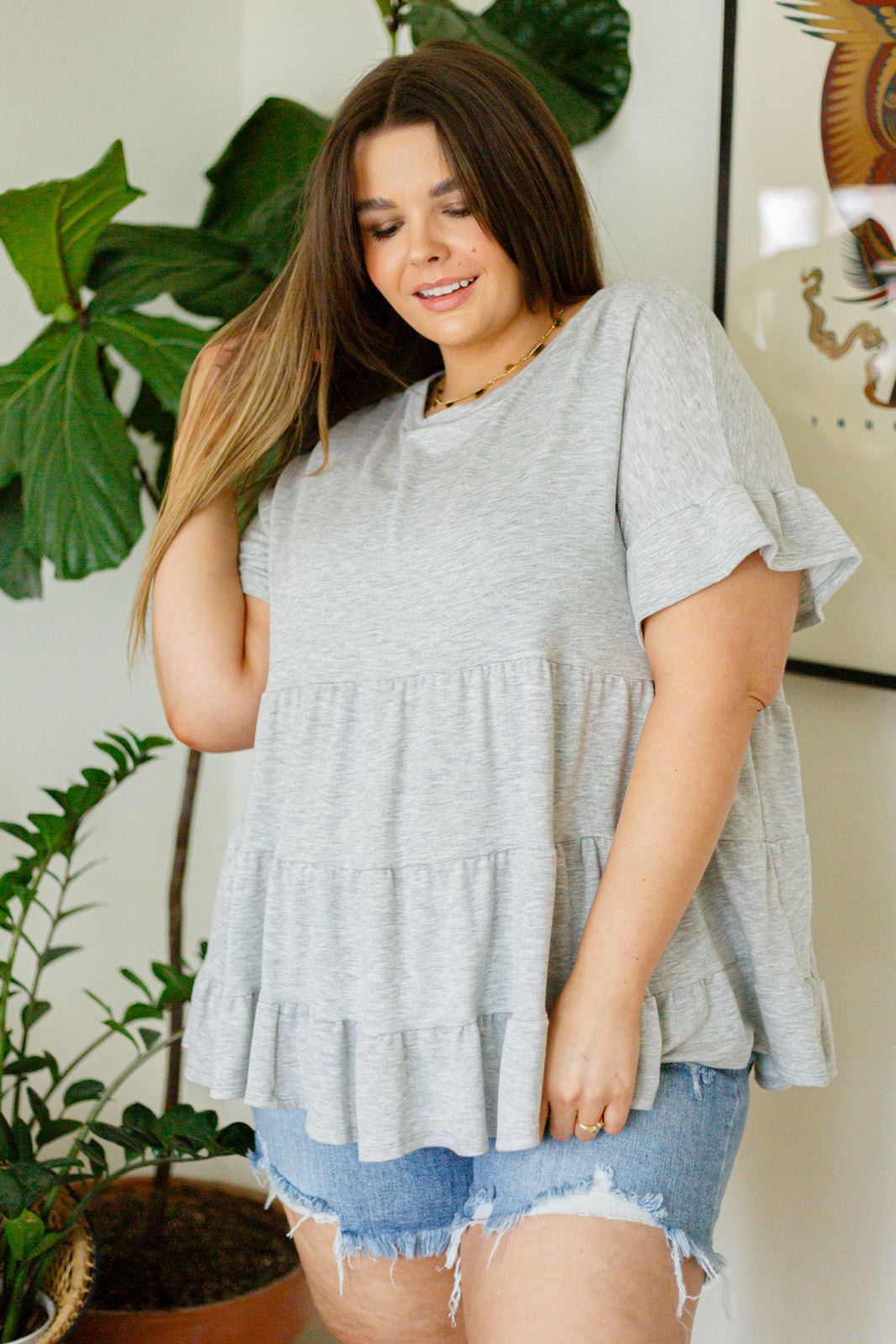 Endless Memories Tiered Babydoll Top Tops Ave Shops- Tilden Co.