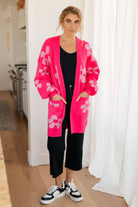 Enough Anyways Floral Cardigan in Pink    Layers Ave Shops- Tilden Co.