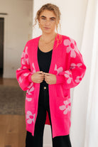 Enough Anyways Floral Cardigan in Pink    Layers Ave Shops- Tilden Co.