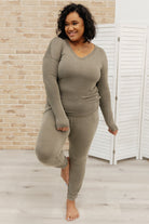 Essential Lounge Top in Mineral Wash Olive    Womens Ave Shops- Tilden Co.