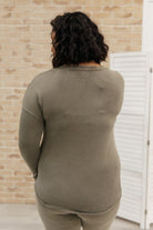 Essential Lounge Top in Mineral Wash Olive    Womens Ave Shops- Tilden Co.