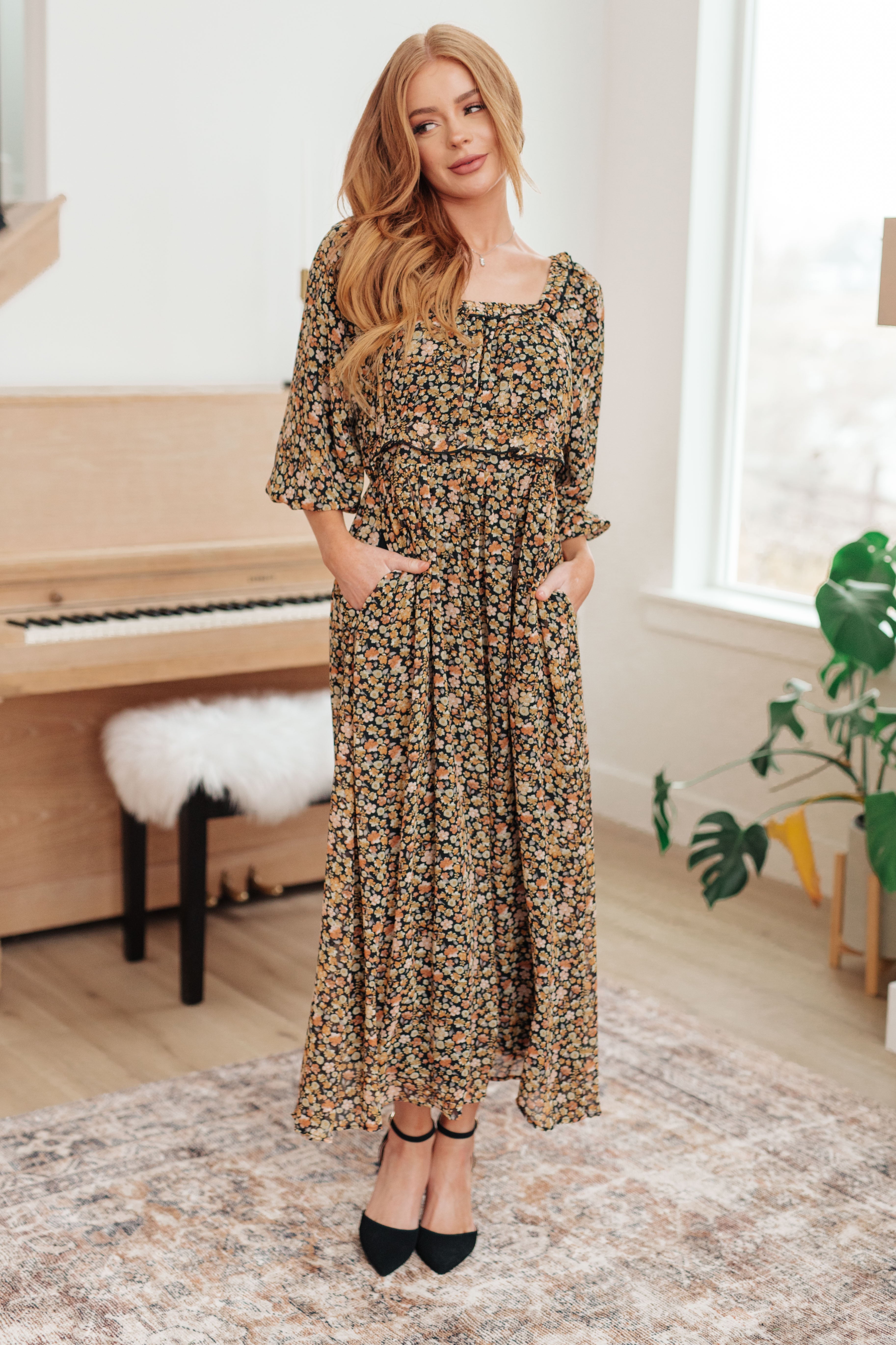 Ever So Briefly Floral Maxi Dress Dresses Ave Shops- Tilden Co.