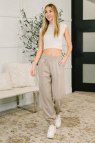 Every Second, Every Hour Jogger Bottoms in Ash Mocha Womens Ave Shops- Tilden Co.