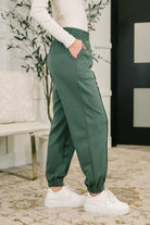 Every Second, Every Hour Jogger Bottoms in Dark Forest Womens Ave Shops- Tilden Co.