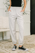 Every Second, Every Hour Jogger Bottoms in Heather Grey Womens Ave Shops- Tilden Co.
