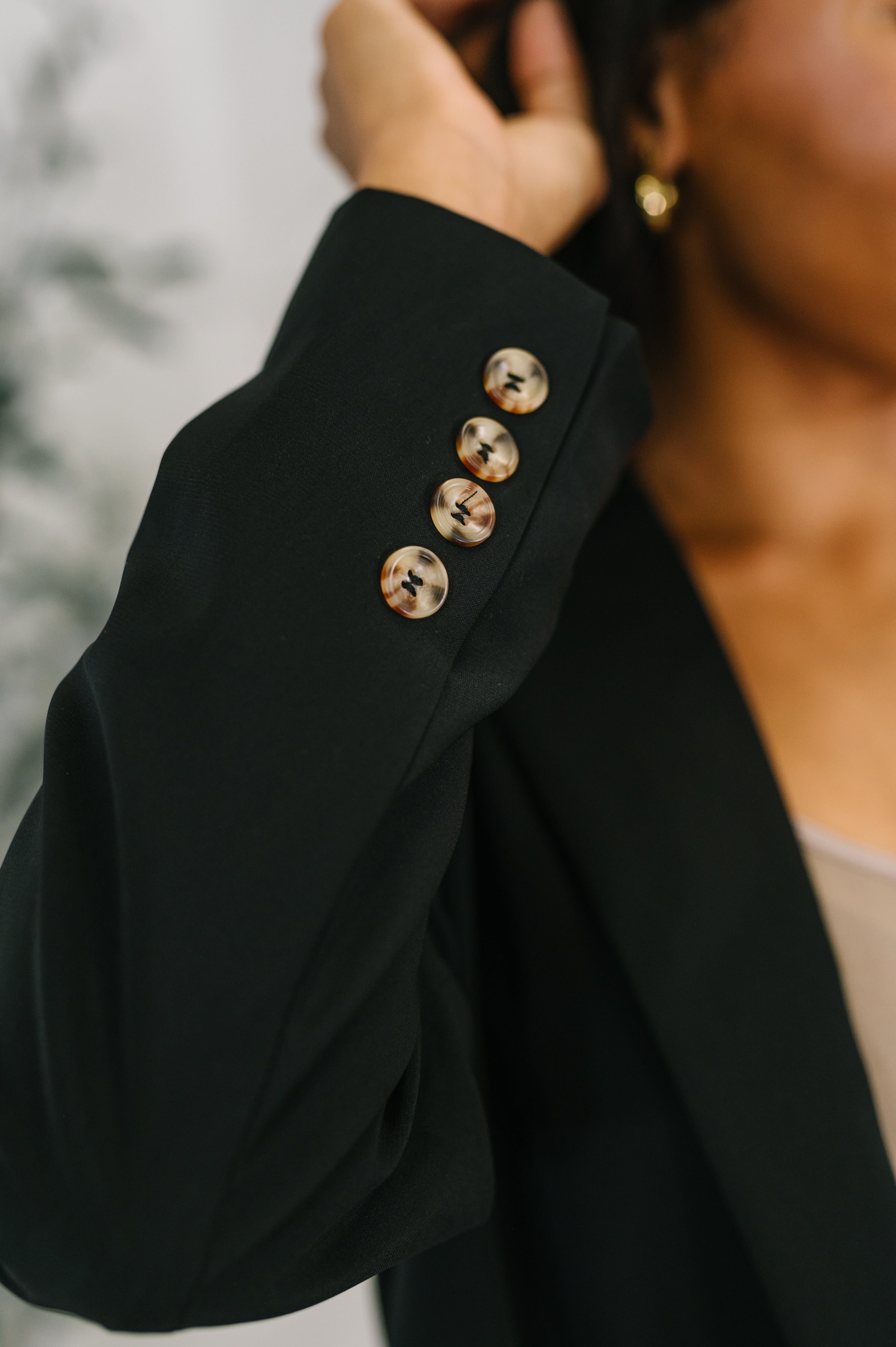 Every Day Blazer in Black Cardigan Ave Shops- Tilden Co.