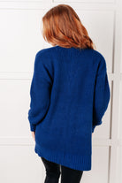 Everything Layer Waffle Knit Open Front Cardigan in Light Navy Layers Ave Shops- Tilden Co.