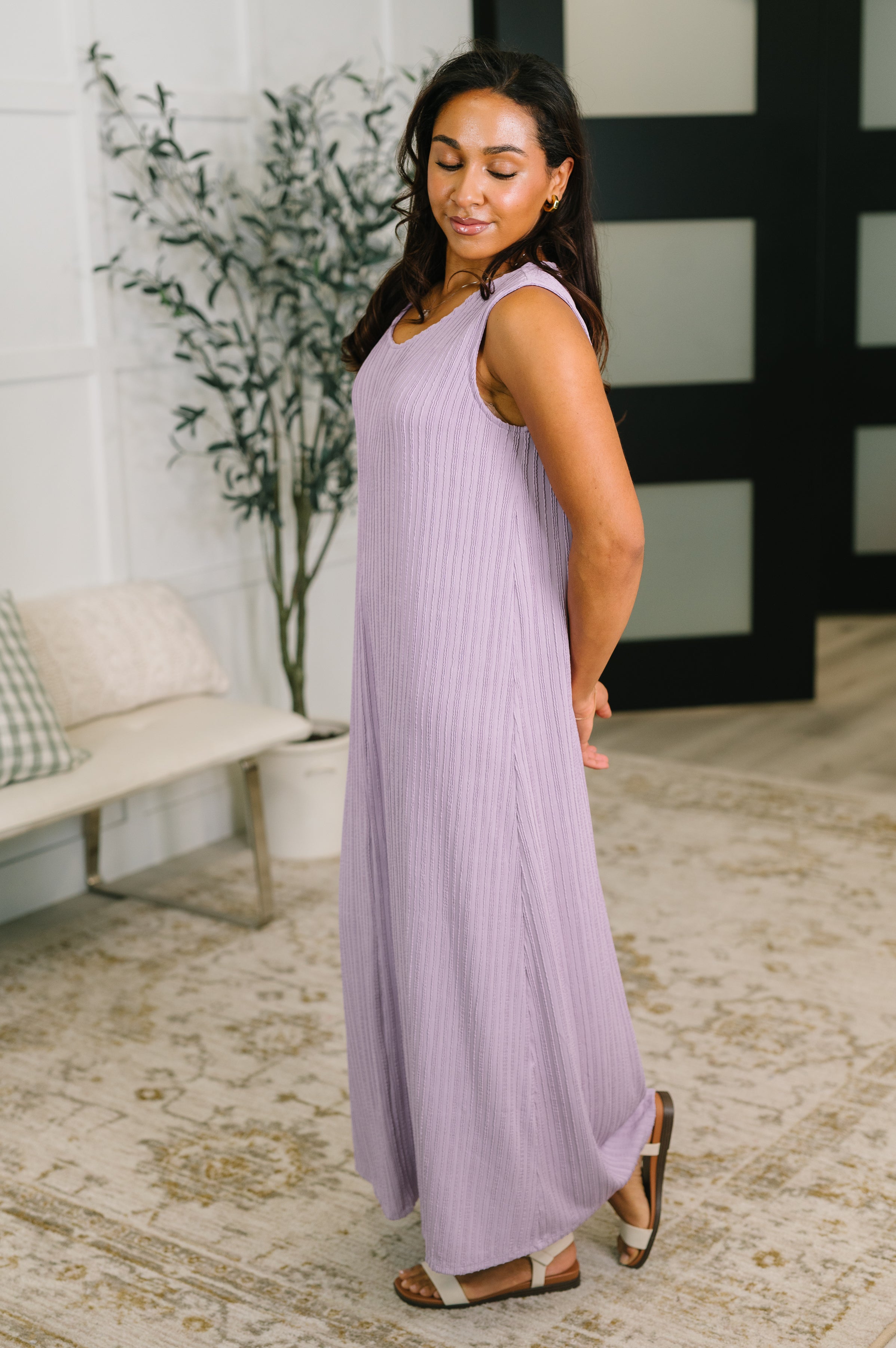 Everything She Wants Sleeveless Maxi Dress in Lavender Womens Ave Shops- Tilden Co.