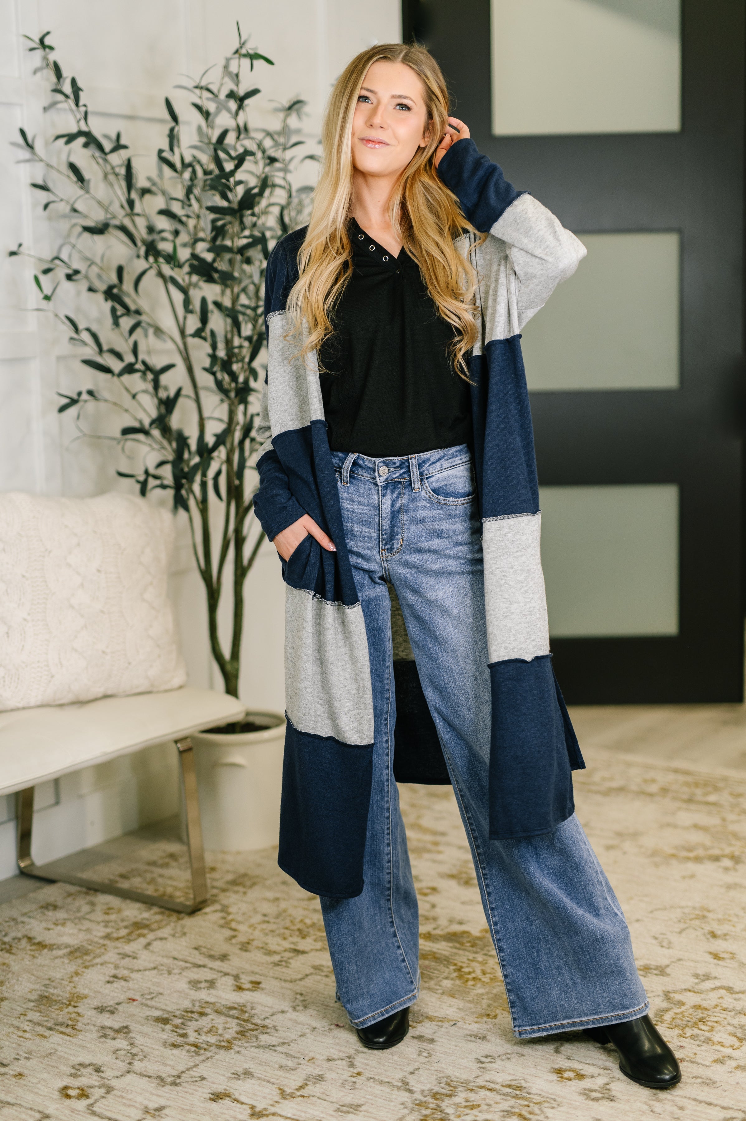 Everything You've Ever Dreamed Open Front Longline Cardigan Womens Ave Shops- Tilden Co.