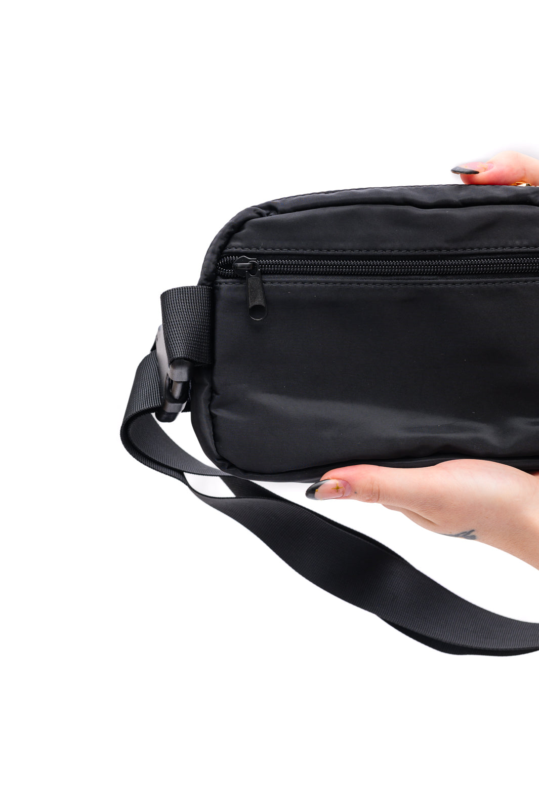 Everywhere I Go Crossbody Belt Bag in Black Accessories Ave Shops- Tilden Co.