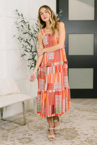 Extra Sentimental Wide Strap Tiered Dress Midi Dress Ave Shops- Tilden Co.