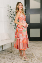 Extra Sentimental Wide Strap Tiered Dress Midi Dress Ave Shops- Tilden Co.