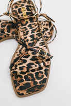 Eyeful Square Toe Ankle Strap Sandal in Leopard Womens Ave Shops- Tilden Co.