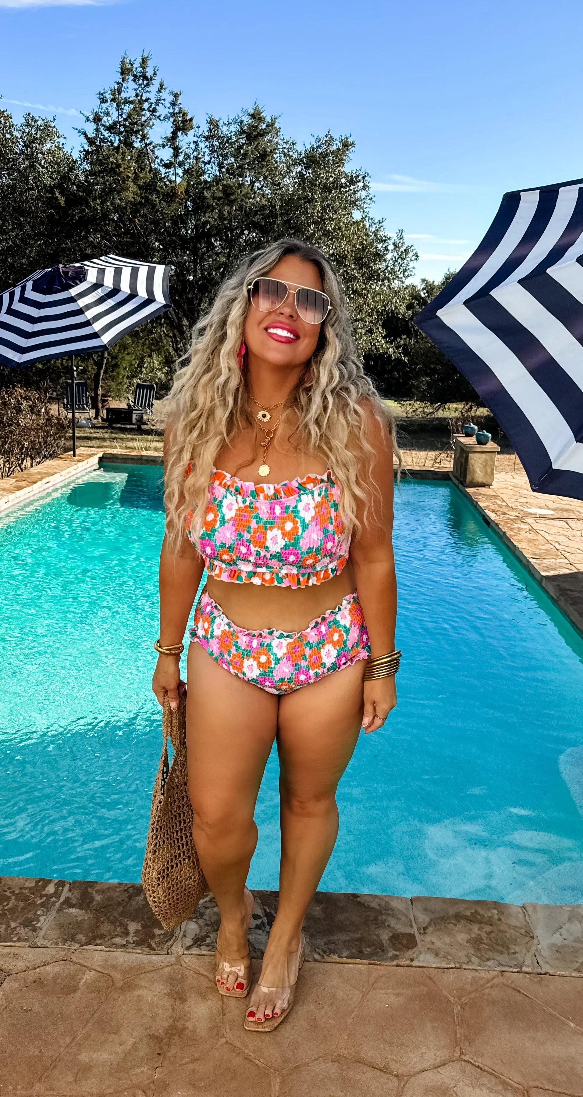 Amalfi Blooms Swim Set Womens Ave Shops- Tilden Co.