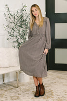 Fairytale Plot Plaid Midi Dress Womens Ave Shops- Tilden Co.