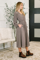 Fairytale Plot Plaid Midi Dress Womens Ave Shops- Tilden Co.