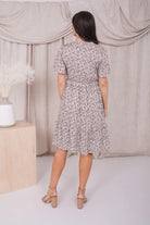Kasi Dress in Nightingale Gray    Dress Mikarose- Tilden Co.