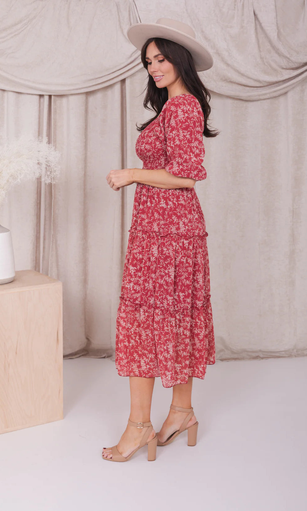Greta Dress in Spiced Apple    Dress Mikarose- Tilden Co.