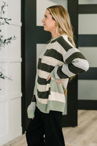 Fall Into Us Color Block Knit Pullover Womens Ave Shops- Tilden Co.