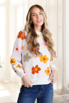 Falling Flowers Floral Sweater    Tops Ave Shops- Tilden Co.