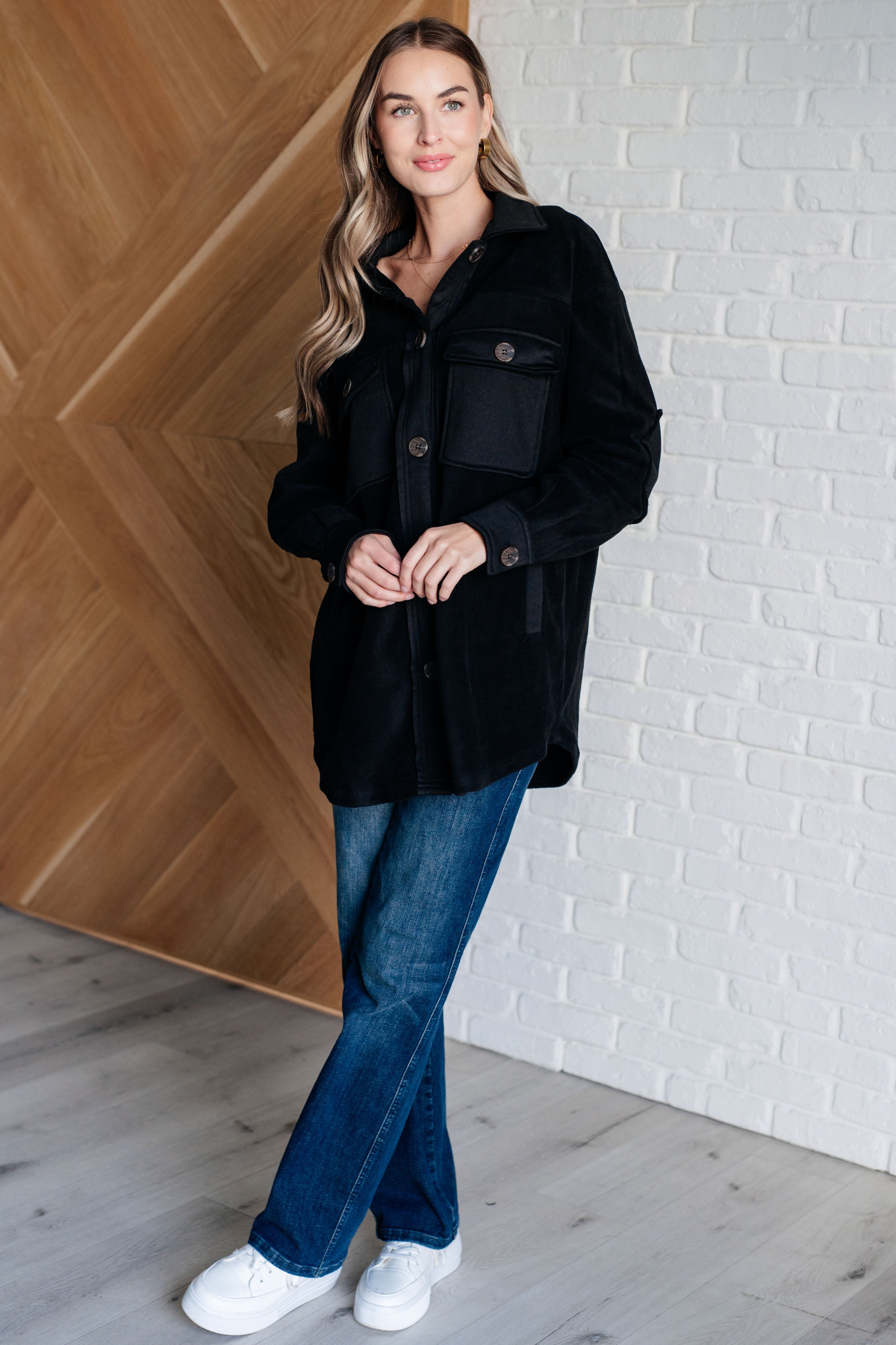 Fantastic in Fleece Jacket in Black Layers Ave Shops- Tilden Co.