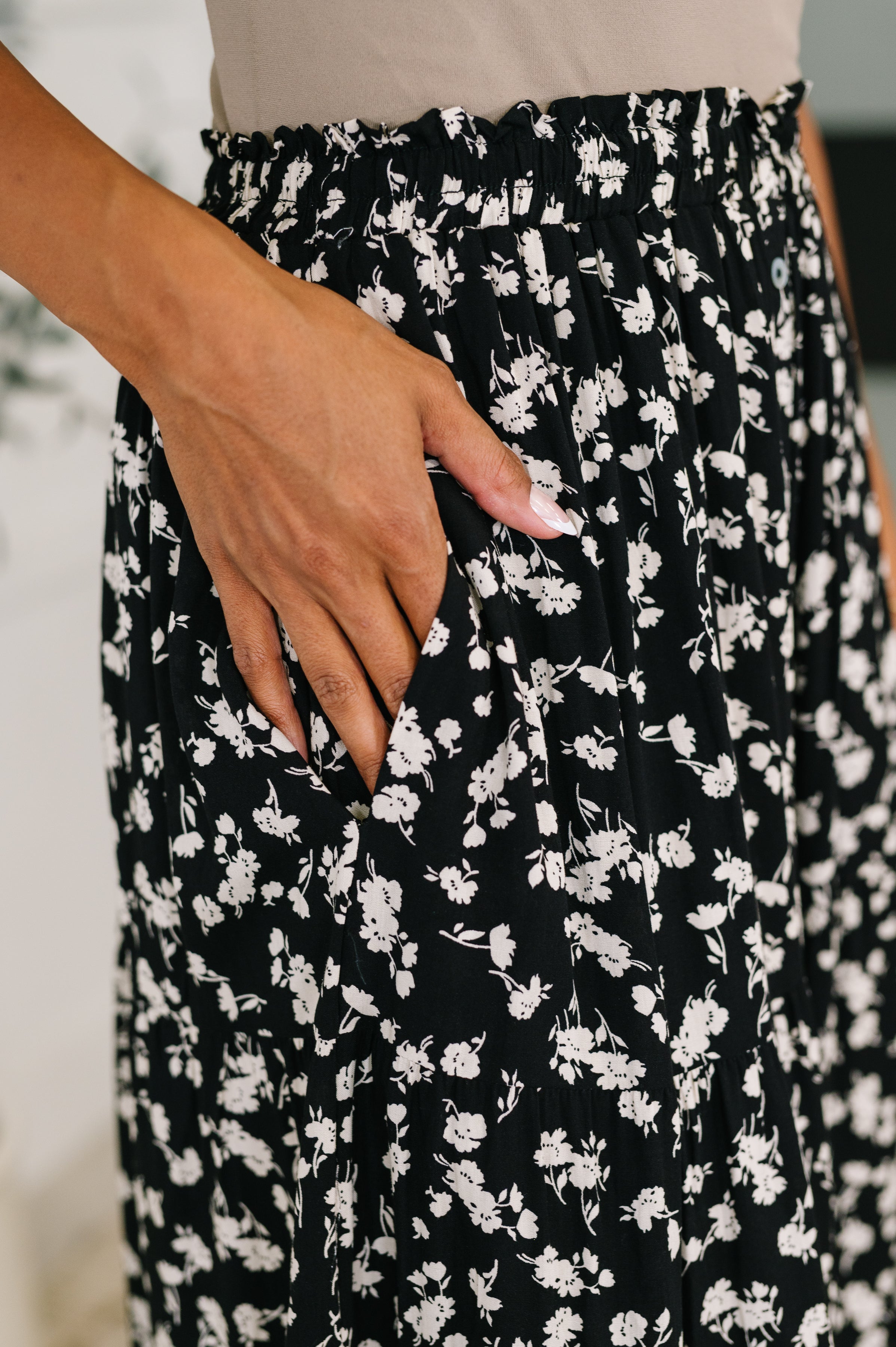 Fielding Flowers Floral Skirt Bottoms Ave Shops- Tilden Co.