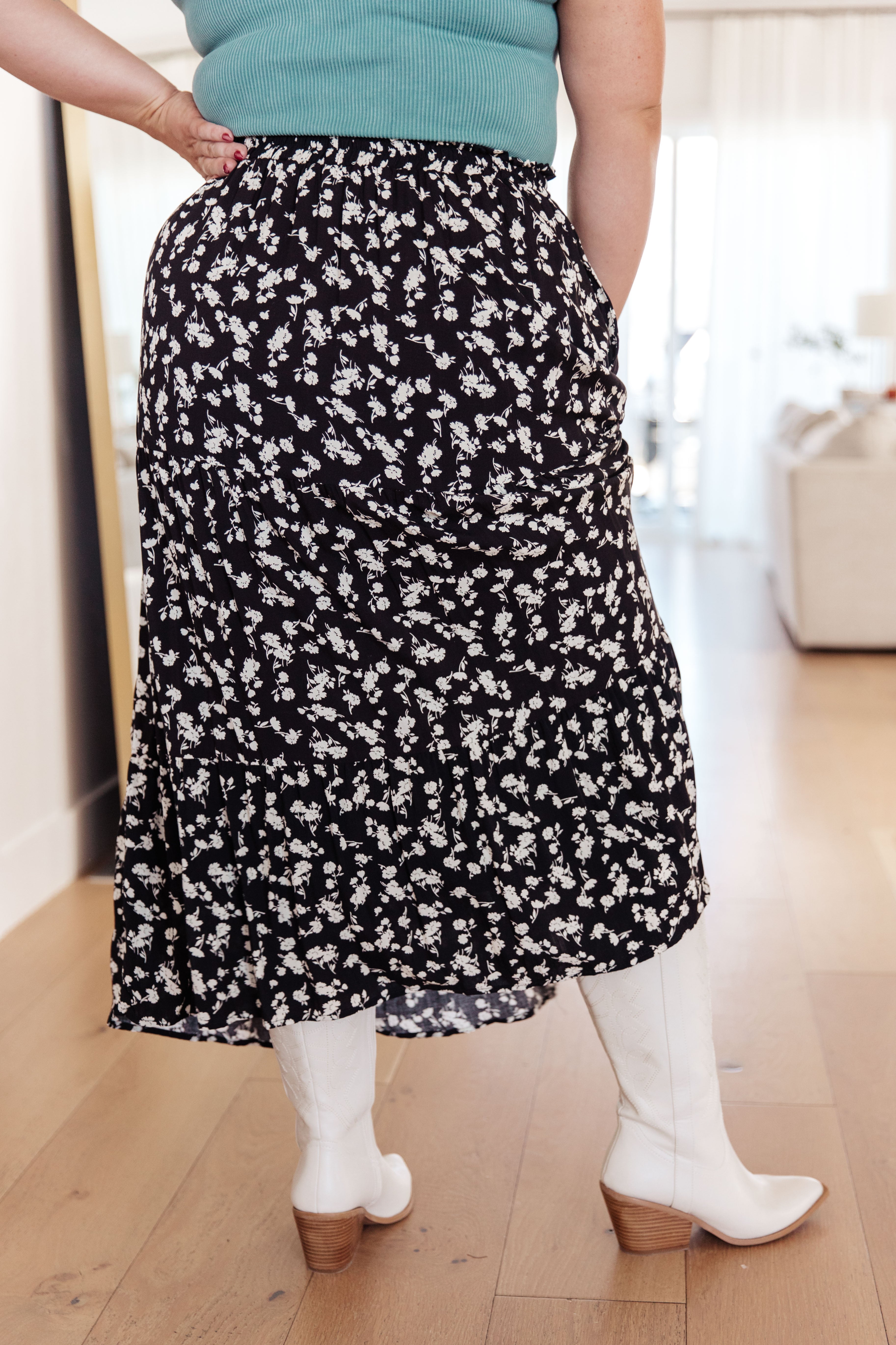 Fielding Flowers Floral Skirt Bottoms Ave Shops- Tilden Co.