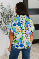 Fielding Questions Floral Top Womens Ave Shops- Tilden Co.