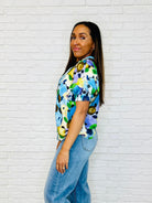 Fielding Questions Floral Top Womens Ave Shops- Tilden Co.