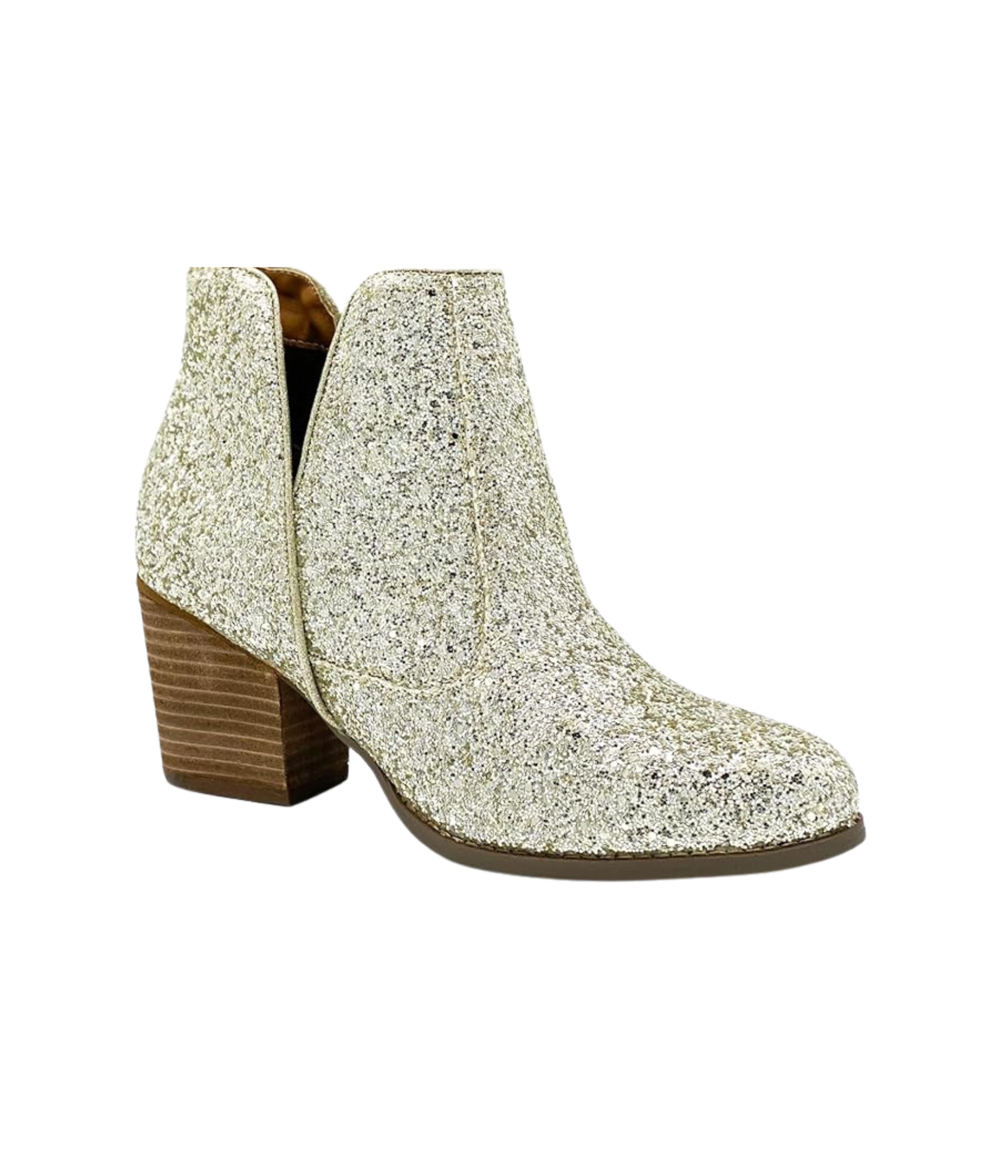 Fiera Booties in Gold    Shoes Ave Shops- Tilden Co.