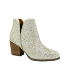 Fiera Glitter Booties in Gold 110 Fashion Boots Naughty Monkey- Tilden Co.