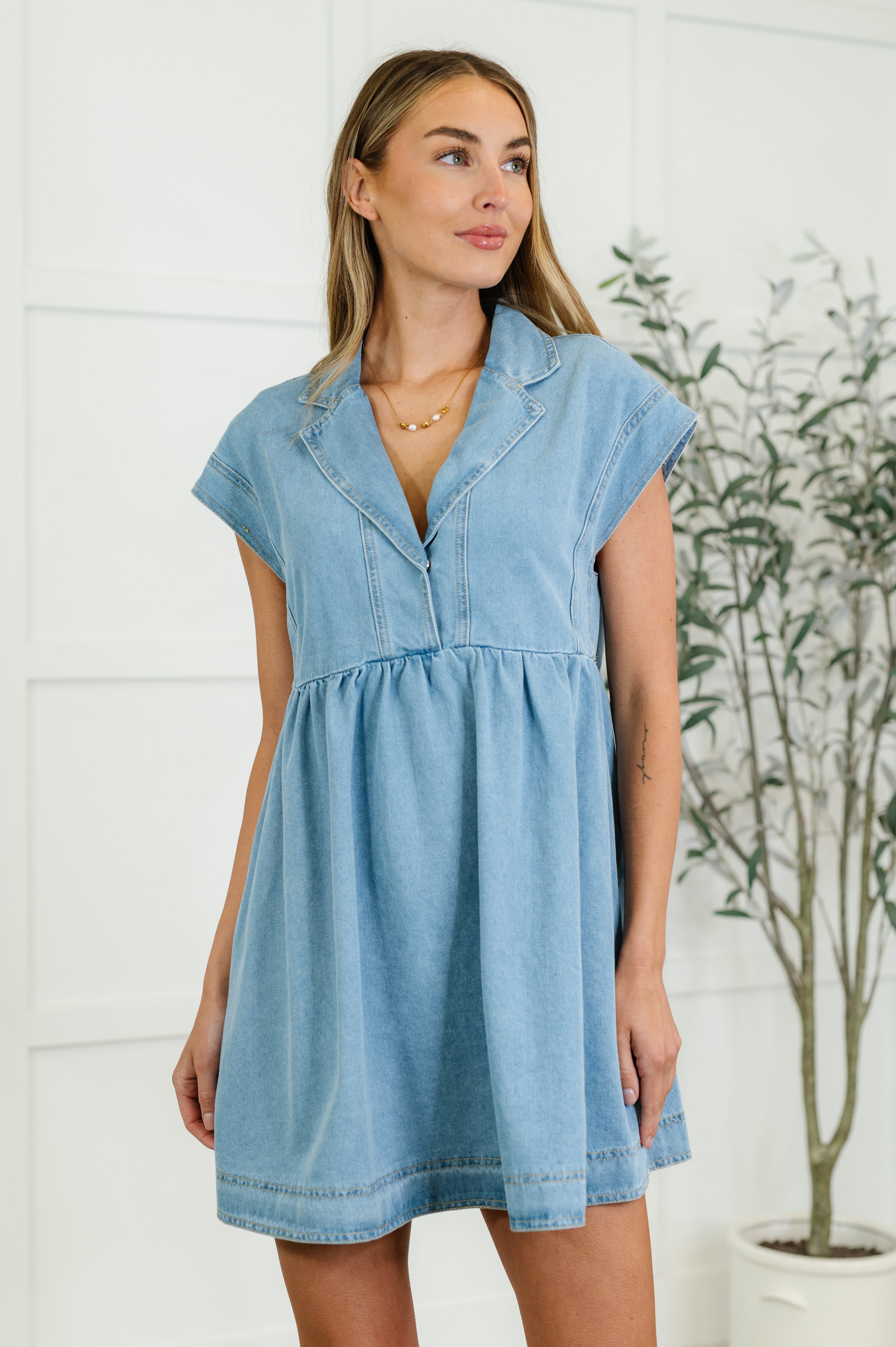 First Rodeo Denim Dress Womens Ave Shops- Tilden Co.