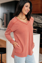 First and Foremost Rib Knit Top Tops Ave Shops- Tilden Co.