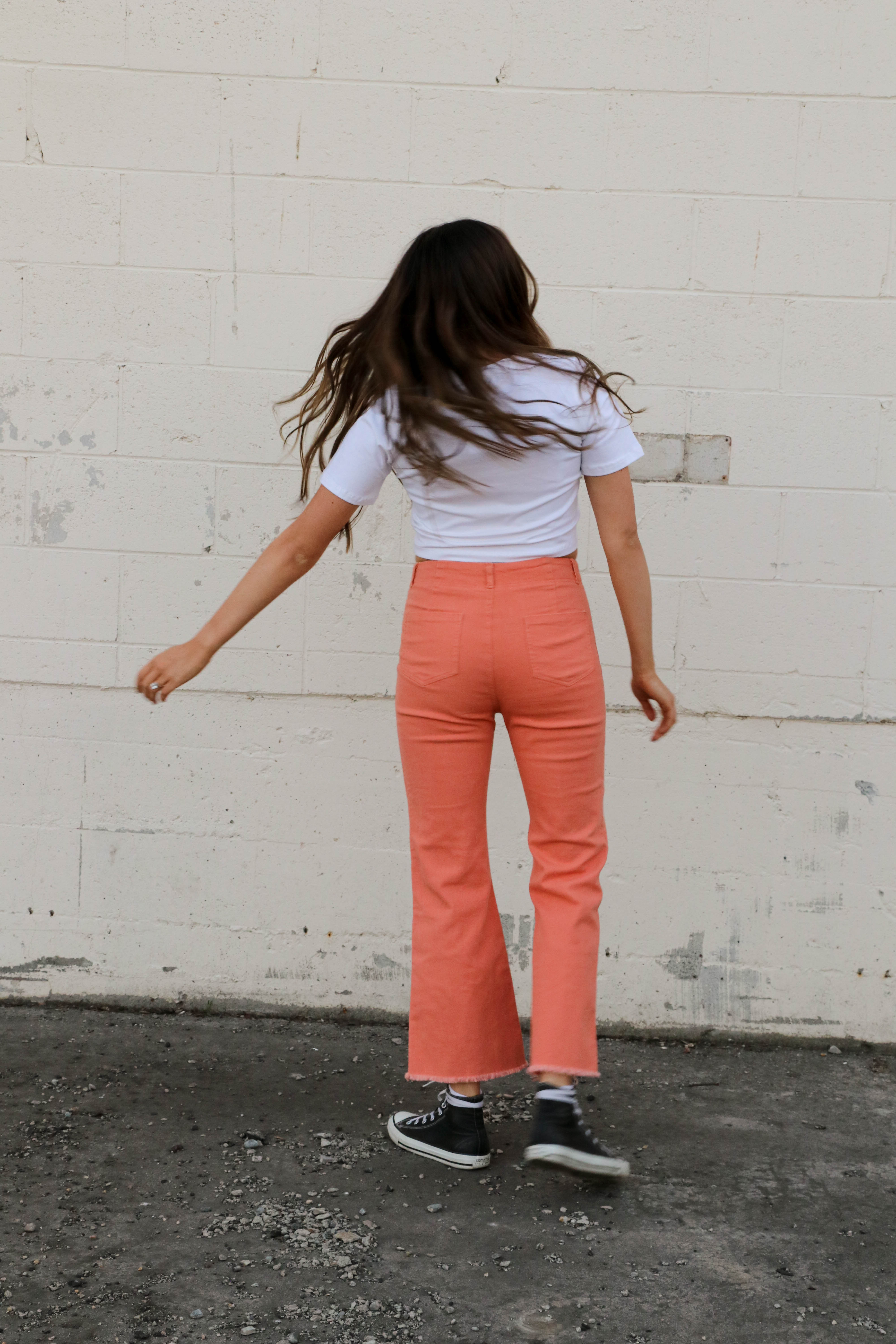 Judy Cotton Stretch Pants in Ginger Casual Pants La Miel- Tilden Co.