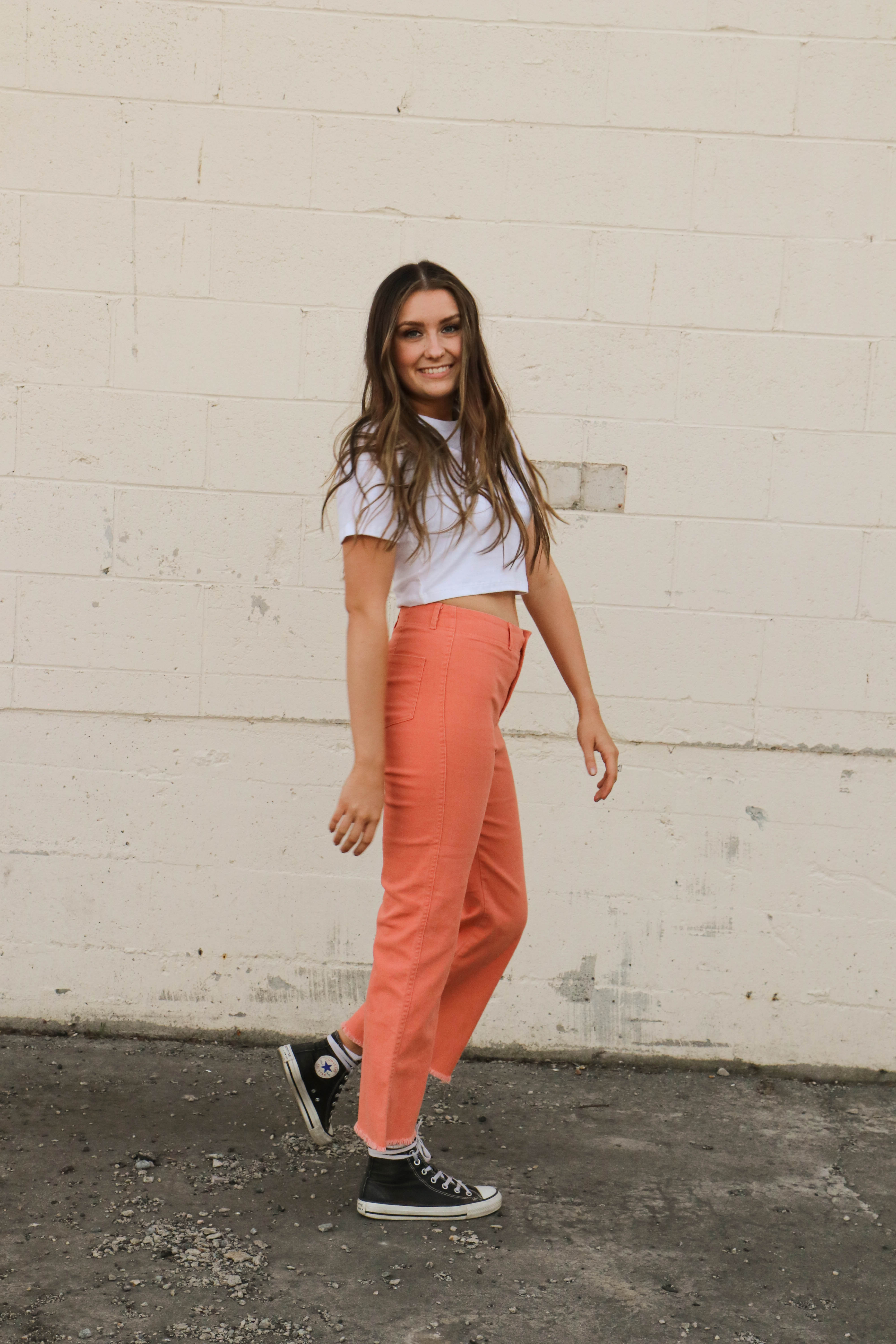 Judy Cotton Stretch Pants in Ginger Casual Pants La Miel- Tilden Co.