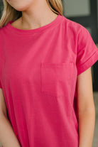 Fix You Right Up Short Sleeve Midi Dress in Hot Pink Midi Dress Ave Shops- Tilden Co.