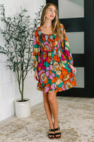 Floral Affairs Scoop Neck Dress Womens Ave Shops- Tilden Co.
