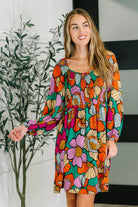 Floral Affairs Scoop Neck Dress Womens Ave Shops- Tilden Co.