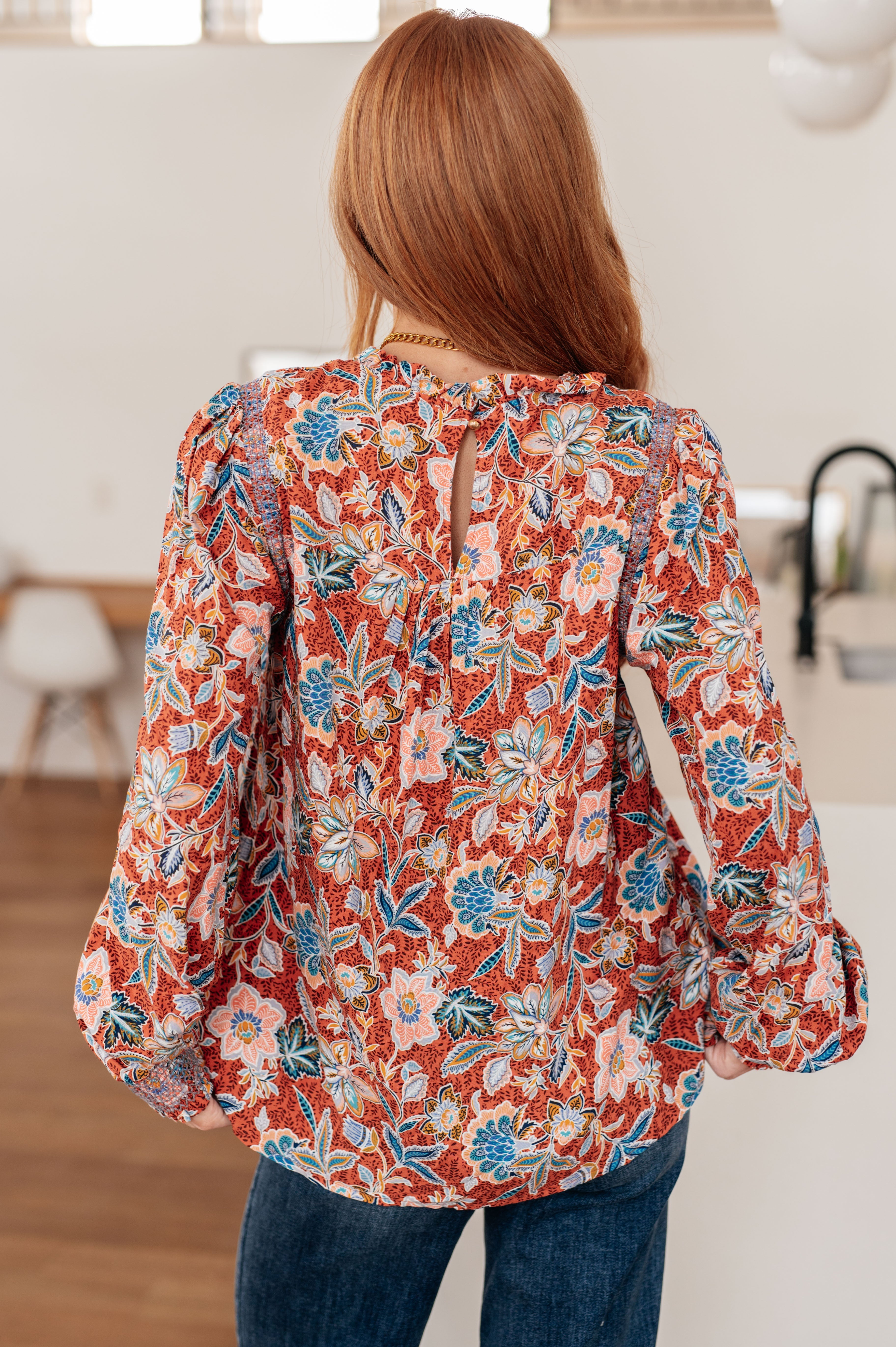 Floral Delight Blouse Blouses Ave Shops- Tilden Co.