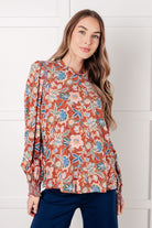 Floral Delight Blouse Blouses Ave Shops- Tilden Co.