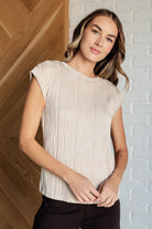 Flow With Me Embossed Top    Tops Ave Shops- Tilden Co.