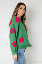 Follow Your Heart Drop Shoulder Sweater Tops Ave Shops- Tilden Co.