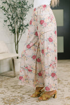 Follow the Flow Wide Leg Floral Bottoms Womens Ave Shops- Tilden Co.