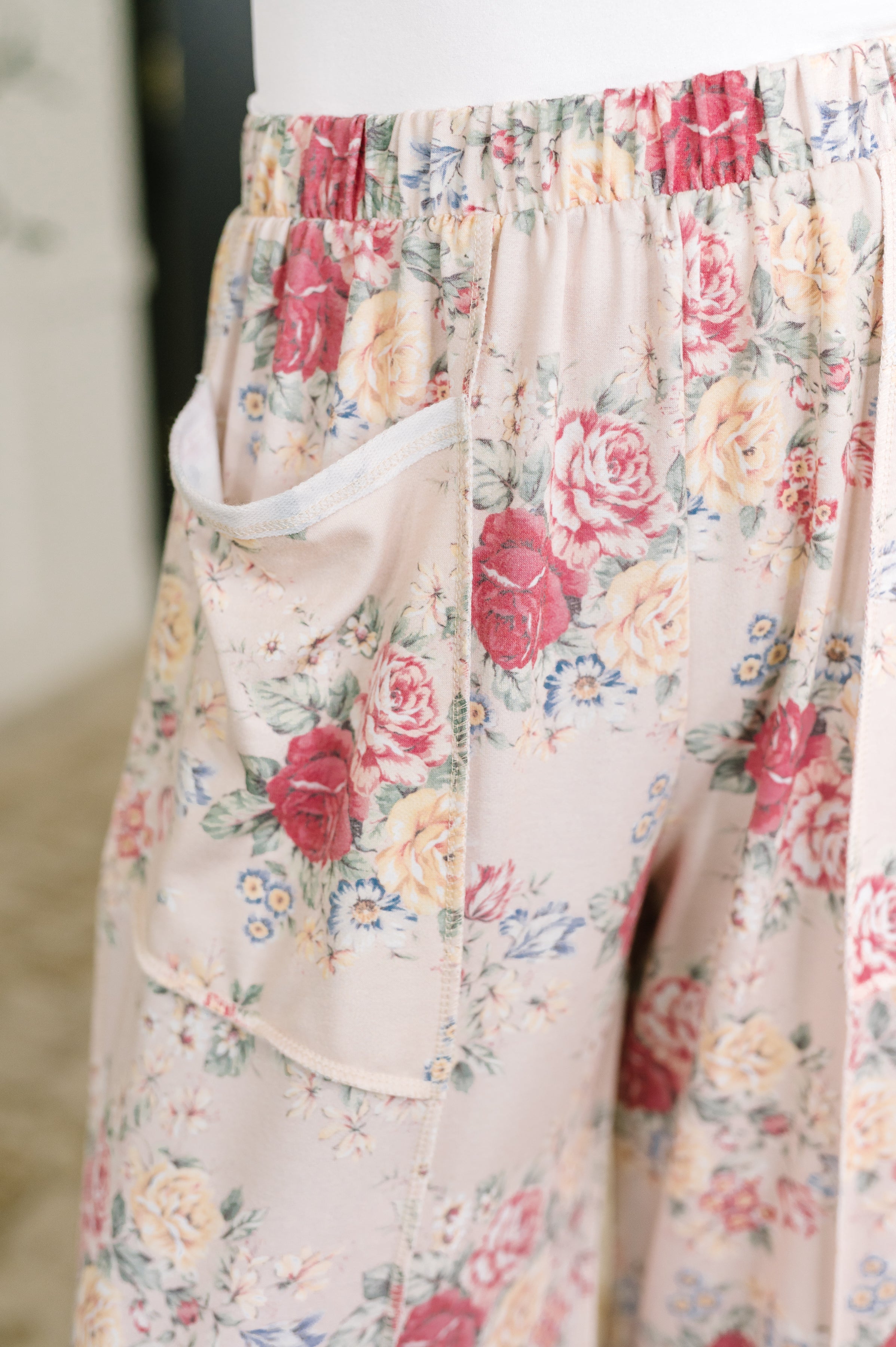 Follow the Flow Wide Leg Floral Bottoms Womens Ave Shops- Tilden Co.