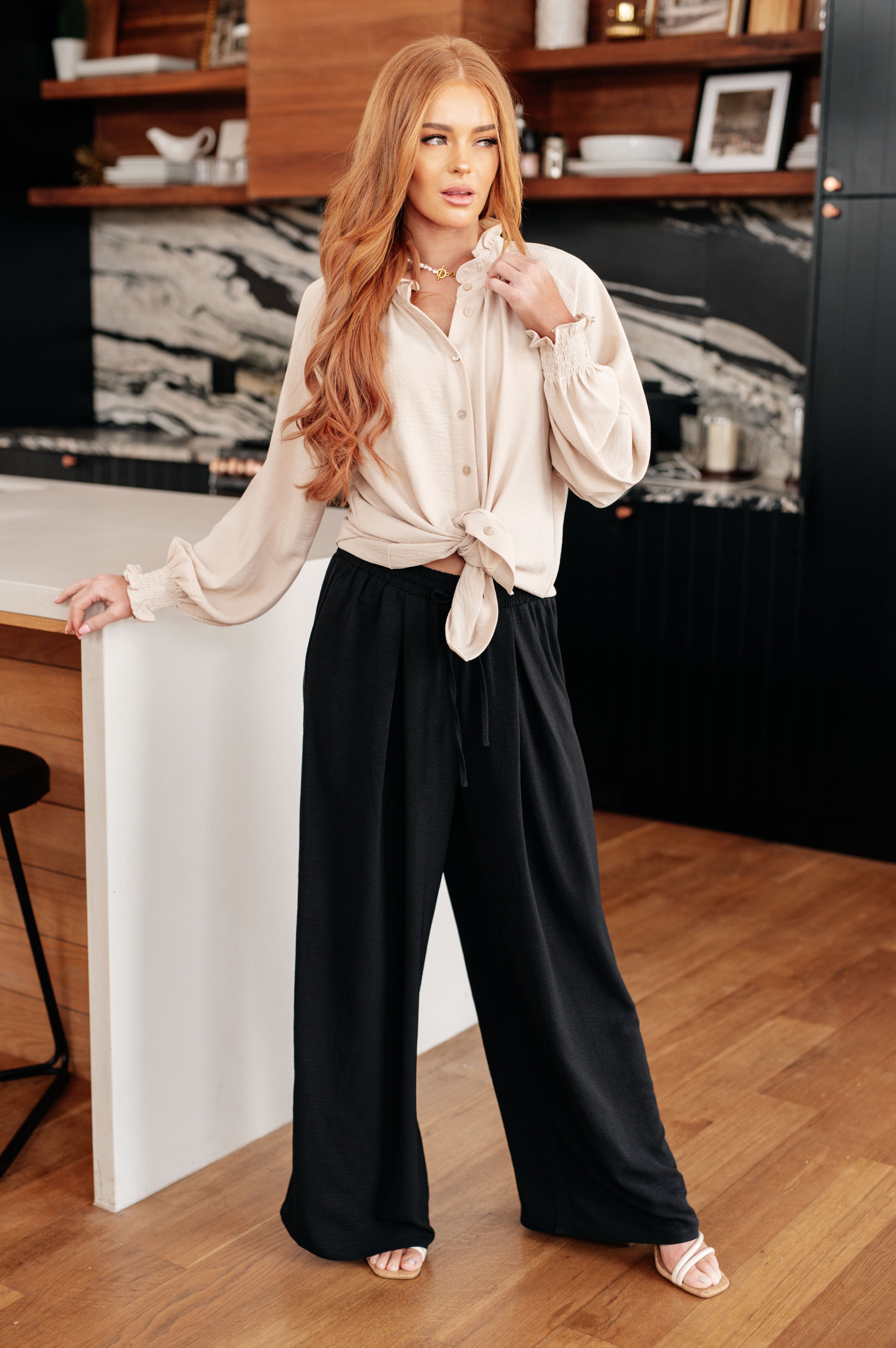 For You I Do Button Up Blouse Tops Ave Shops- Tilden Co.