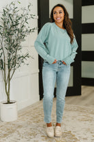 For the Experience Relaxed Pullover in Ash Blue Womens Ave Shops- Tilden Co.
