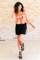 Francesca Embroidered Top in Rust T-Shirt Ave Shops- Tilden Co.